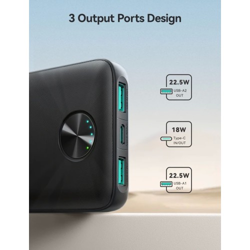 IŠORINĖ BATERIJA POWER BANK JOYROOM JR-PBF15 22.5W 10000MAH JUODA