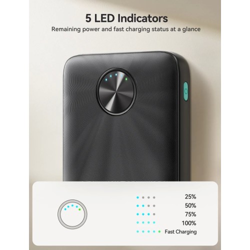 IŠORINĖ BATERIJA POWER BANK JOYROOM JR-PBF15 22.5W 10000MAH JUODA