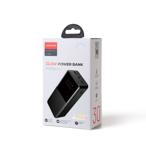 IŠORINĖ BATERIJA POWER BANK JOYROOM JR-QP193 22.5W 30000MAH JUODA