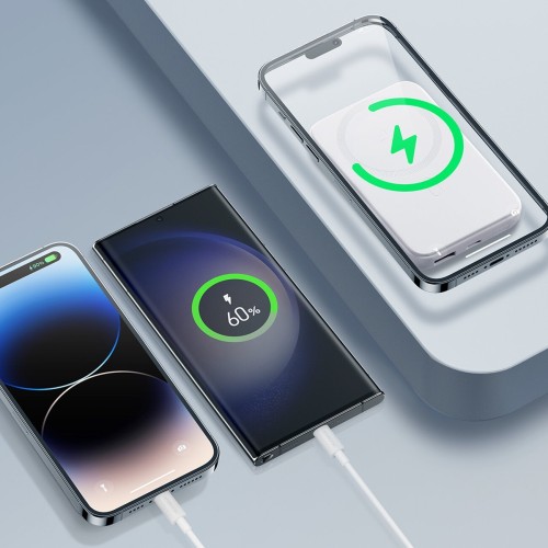 IŠORINĖ BATERIJA POWER BANK JOYROOM JR-W020 20W MAGSAFE 10000MAH BALTA