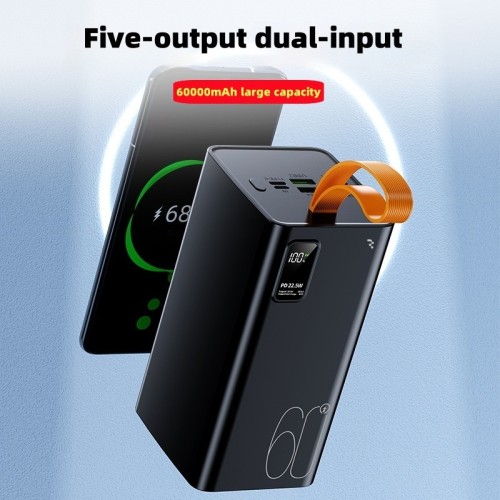 IŠORINĖ BATERIJA POWER BANK REACH RR-H40B 22.5W 60000MAH JUODA