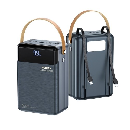 IŠORINĖ BATERIJA POWER BANK REMAX RPP-566 22.5W 80000MAH PILKA IŠORINĖ BATERIJA POWER BANK REMAX RPP-566 22.5W 80000MAH PILKA