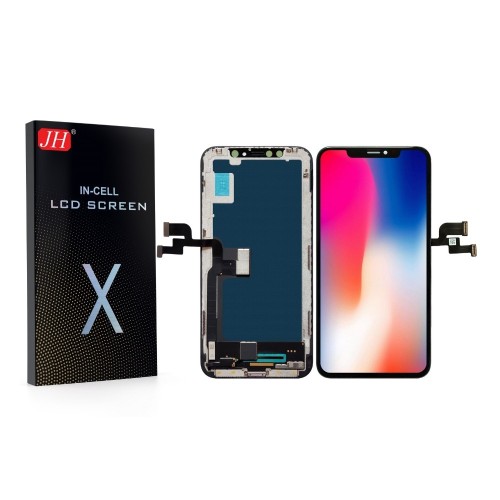 EKRANAS APPLE IPHONE X SU LIETIMUI JAUTRIU STIKLIUKU JH INCELL FHD (NON-REMOVABLE IC)