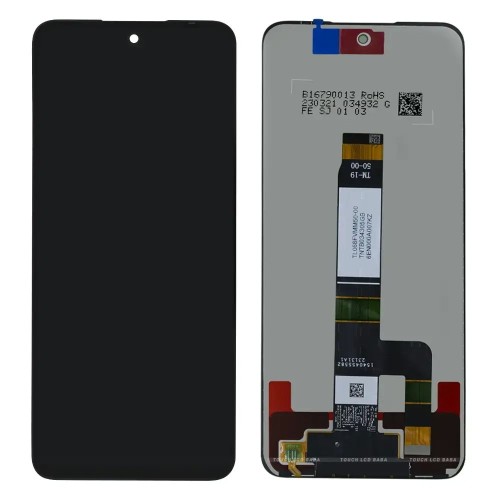 EKRANAS XIAOMI REDMI 12 4G / 12 5G / POCO M6 PRO 5G SU LIETIMUI JAUTRIU STIKLIUKU BLACK ORG