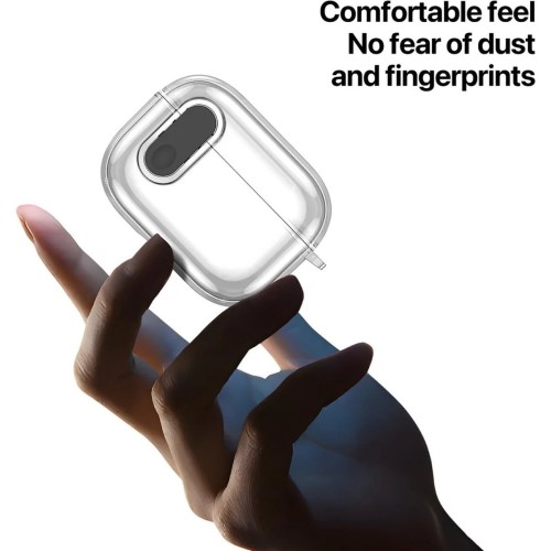 DĖKLAS DUX DUCIS PECL APPLE AIRPODS 4 SKAIDRUS