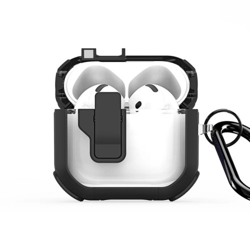 DĖKLAS DUX DUCIS PECN APPLE AIRPODS 4 JUODAS