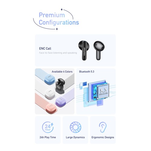 BELAIDĖS AUSINĖS AWEI T68 BALTOS