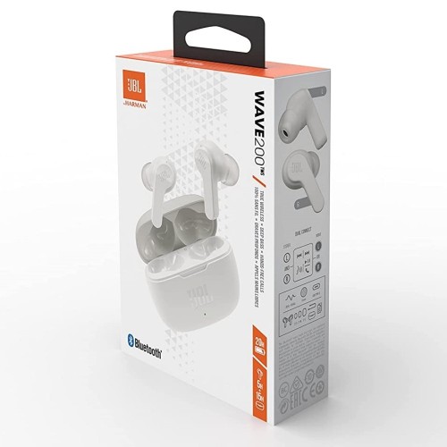 BELAIDĖS AUSINĖS JBL WAVE 200 TWS BALTOS