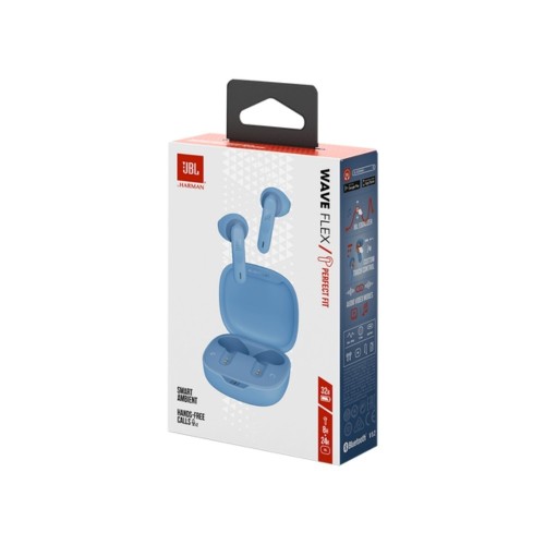 BELAIDĖS AUSINĖS JBL WAVE FLEX TWS MĖLYNOS