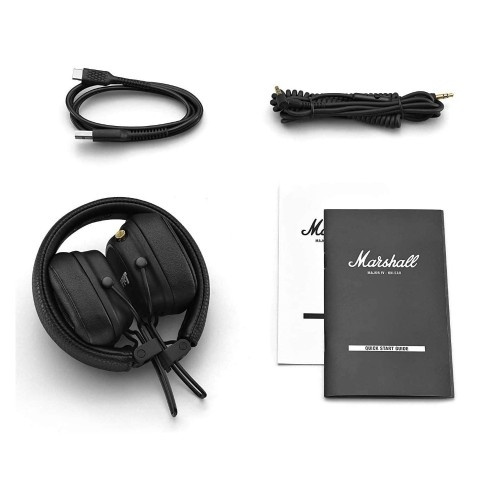 BELAIDĖS AUSINĖS MARSHALL MAJOR IV ON-EAR BLUETOOTH JUODOS