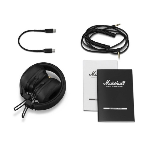 BELAIDĖS AUSINĖS MARSHALL MAJOR V ON-EAR BLUETOOTH JUODOS