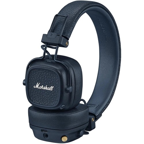 BELAIDĖS AUSINĖS MARSHALL MAJOR V ON-EAR BLUETOOTH TAMSIAI MĖLYNOS