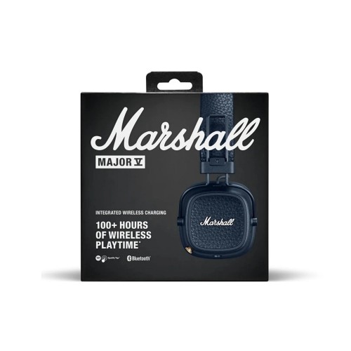 BELAIDĖS AUSINĖS MARSHALL MAJOR V ON-EAR BLUETOOTH TAMSIAI MĖLYNOS
