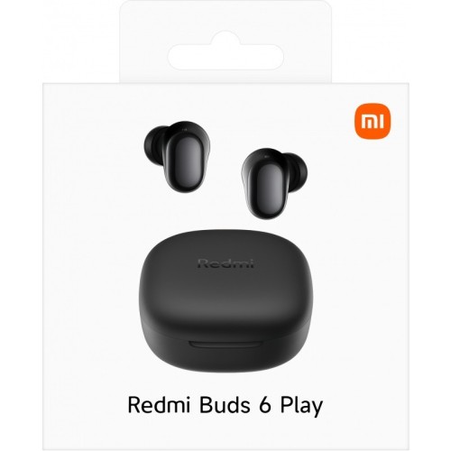 BELAIDĖS AUSINĖS XIAOMI REDMI BUDS 6 PLAY JUODOS BHR8776GL