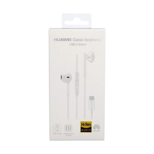 AUSINĖS HUAWEI CM33 USB-C BALTOS