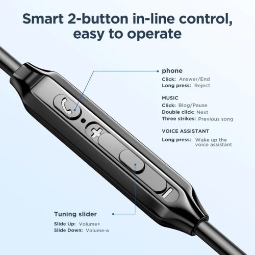 AUSINĖS JOYROOM JR-EW02 3.5MM BALTOS