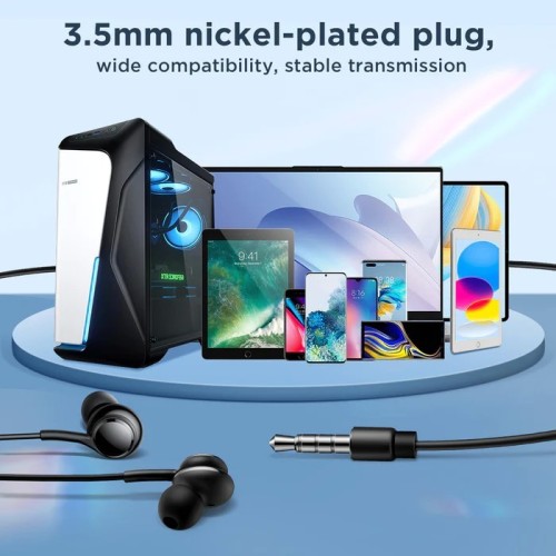 AUSINĖS JOYROOM JR-EW02 3.5MM BALTOS