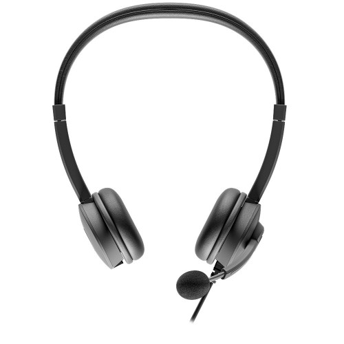 AUSINĖS SU MIKROFONU AXTEL FLOW UC STEREO USB-A / C JUODOS