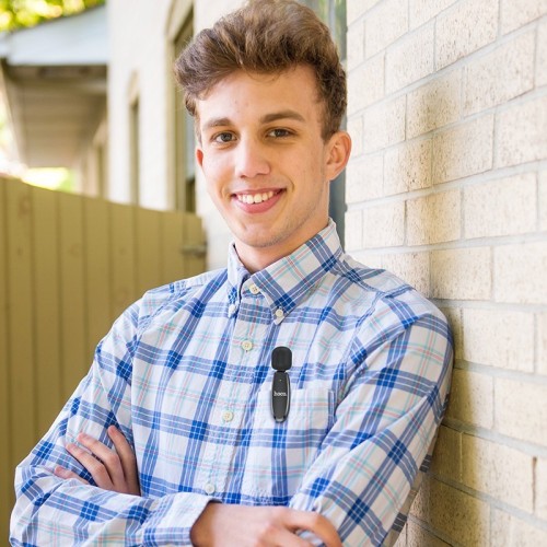 MIKROFONAS HOCO L15 LIGHTNING JUODAS