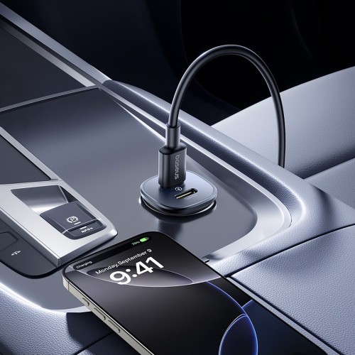 AUTOMOBILINIS ĮKROVIKLIS BASEUS GOTRIP 2XUSB-C 30W JUODAS C00072300123-01