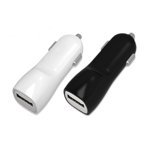 AUTOMOBILINIS ĮKROVIKLIS TELLOS SU USB JUNGTIMI (DUAL) (1A+2A) BALTAS
