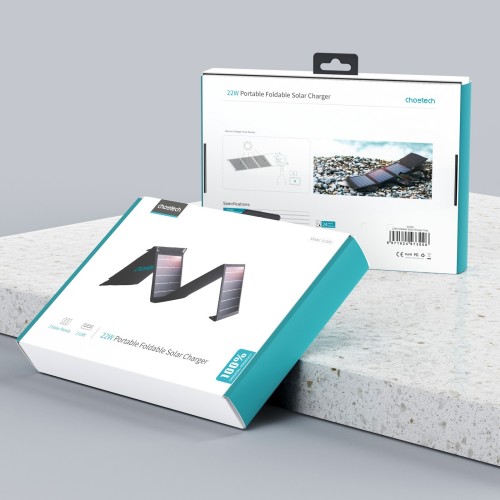 SAULĖS ENERGIJOS ĮKROVIKLIS CHOETECH SC005 22W 2.4A