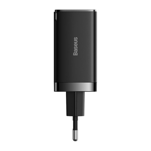ĮKROVIKLIS BASEUS GAN5 PRO 65W 2XUSB-C / USB-A + USB-C TO USB-C CABLE JUODAS CCGP120201