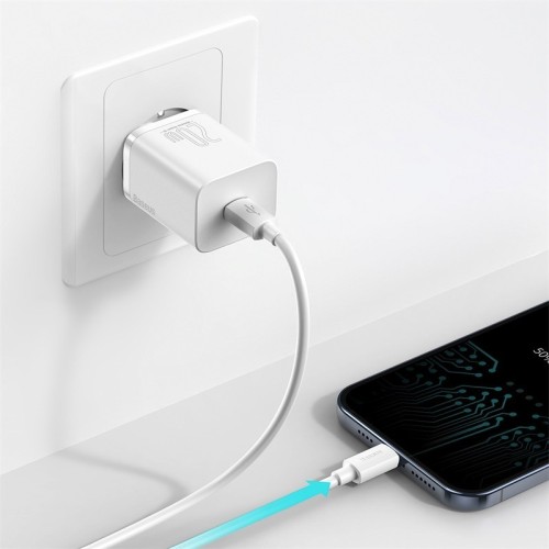 ĮKROVIKLIS BASEUS SUPER SI 20W USB-C BALTAS CCSUP-B02