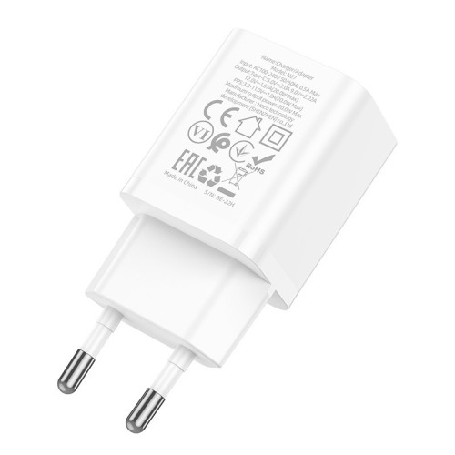 ĮKROVIKLIS HOCO N27 20W USB-C BALTAS