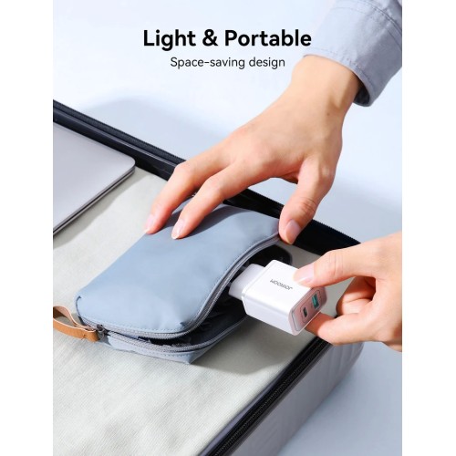 ĮKROVIKLIS JOYROOM JR-TCF15 30W USB-C / USB-A BALTAS