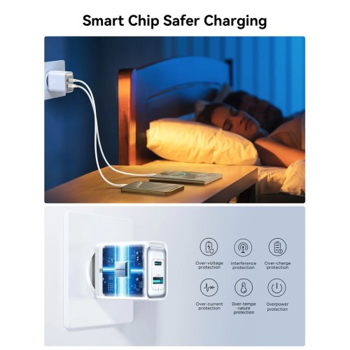 ĮKROVIKLIS JOYROOM JR-TCF15 30W USB-C / USB-A BALTAS