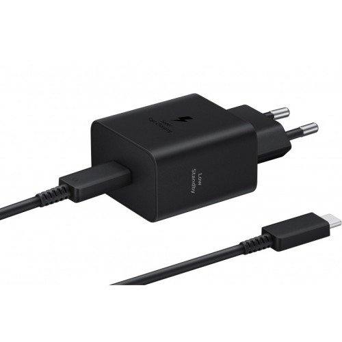 ĮKROVIKLIS SAMSUNG EP-T4511XBEGEU 45W + USB-C TO USB-C CABLE 1.8M JUODAS