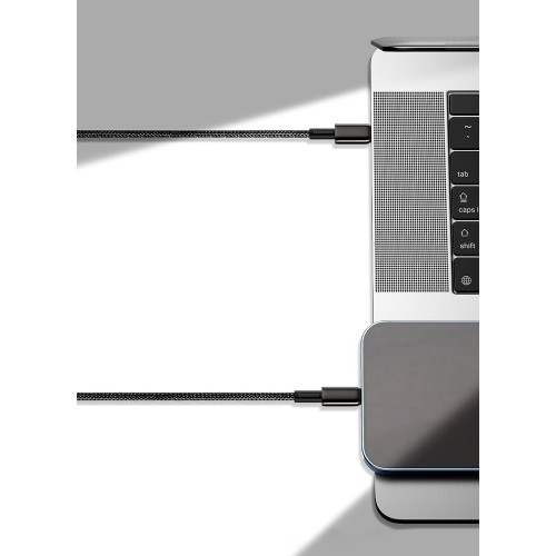 USB KABELIS BASEUS TUNGSTEN PD20W USB-C TO LIGHTNING 1.0M JUODAS CATLWJ-01
