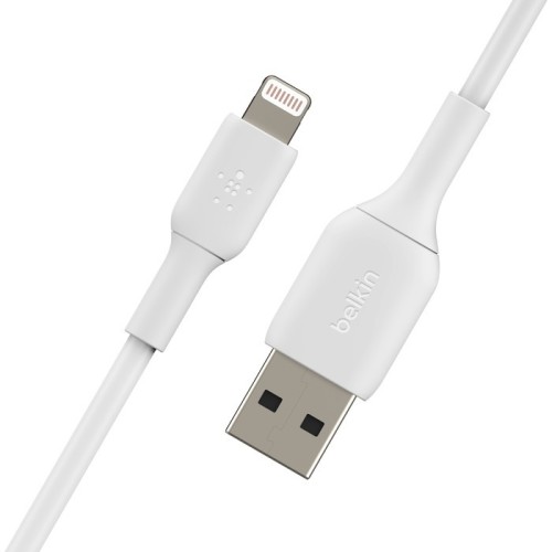 USB KABELIS BELKIN BOOST CHARGE USB-A TO LIGHTNING 2.0M BALTAS