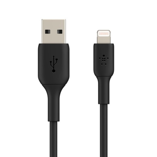USB KABELIS BELKIN BOOST CHARGE USB-A TO LIGHTNING 2.0M JUODAS