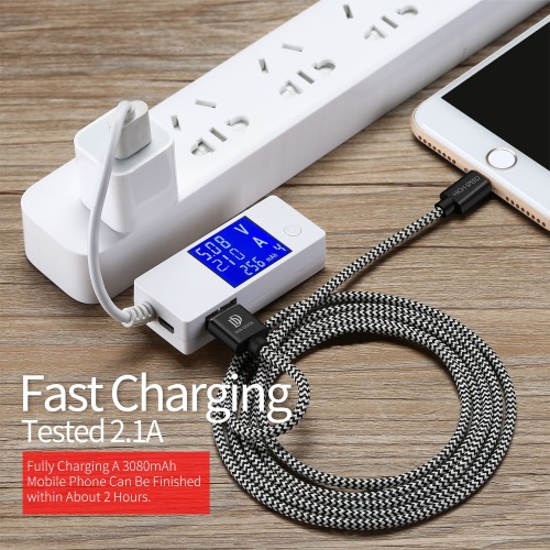 USB KABELIS DUX DUCIS K-ONE LIGHTNING FASTCHARGING 1.0M
