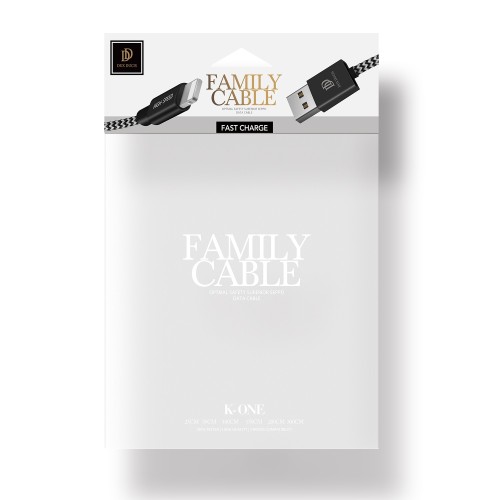 USB KABELIS DUX DUCIS K-ONE LIGHTNING FASTCHARGING 1.0M