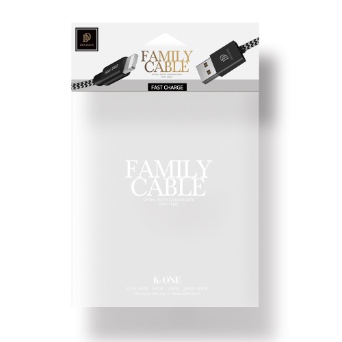 USB KABELIS DUX DUCIS K-ONE LIGHTNING FASTCHARGING 2.0M