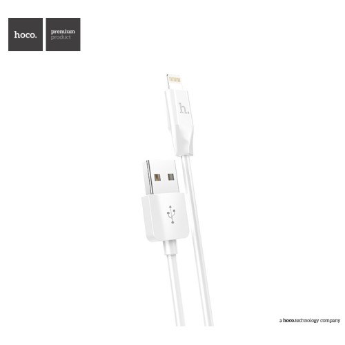 USB KABELIS HOCO X1 LIGHTNING 1.0M BALTAS