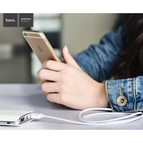 USB KABELIS HOCO X1 LIGHTNING 1.0M BALTAS