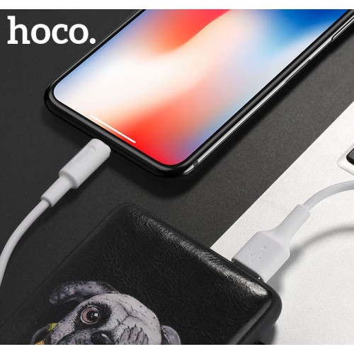 USB KABELIS HOCO X25 LIGHTNING 1.0M BALTAS