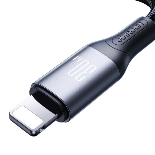 USB KABELIS JOYROOM S-A28 USB-C TO LIGHTNING 30W 1.0M JUODAS