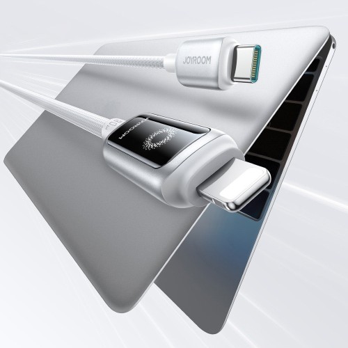 USB KABELIS JOYROOM S-A55 USB-C TO LIGHTNING 30W 1.2M BALTAS