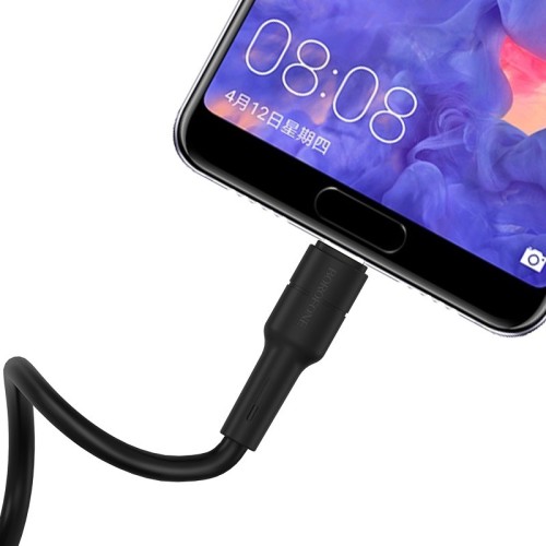 USB KABELIS BOROFONE BX30 TYPE-C 1.0M SILIKONINIS JUODAS