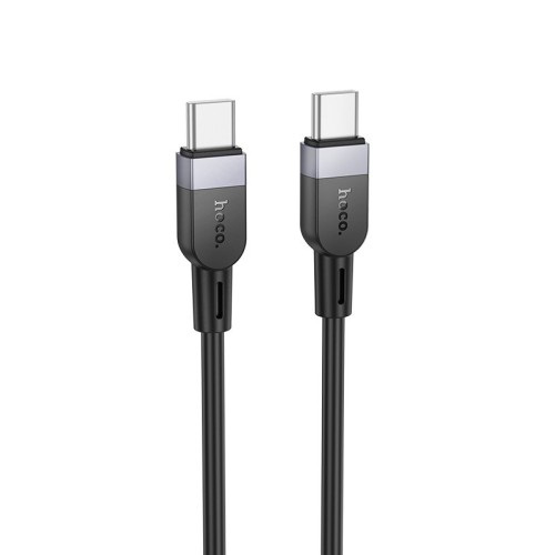 USB KABELIS HOCO X109 60W USB-C TO USB-C 2.0M JUODAS