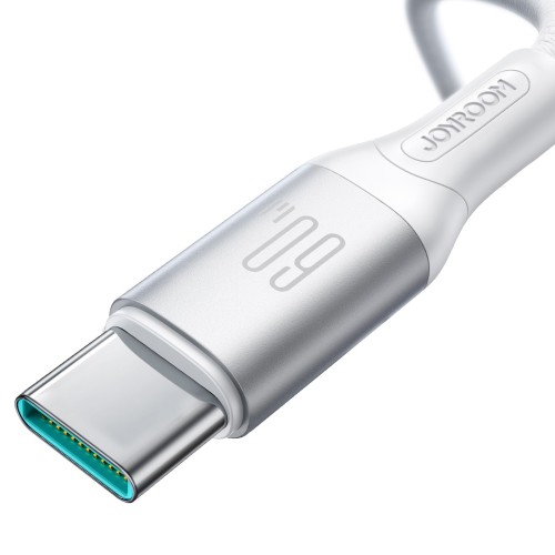 USB KABELIS JOYROOM S-A28 USB-C TO USB-C 60W 2.0M BALTAS