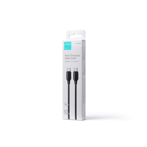 USB KABELIS JOYROOM S-CC060A9 TYPE-C TO TYPE-C 60W 1.0M JUODAS