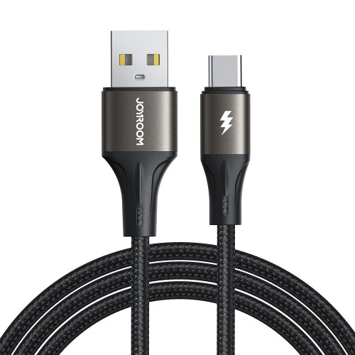 USB KABELIS JOYROOM SA25-AC3 USB TO USB-C 3A 1.2M JUODAS