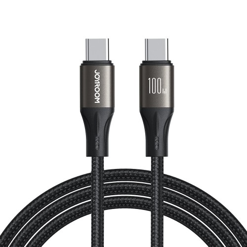 USB KABELIS JOYROOM SA25-CC5 USB-C TO USB-C 100W 1.2M JUODAS