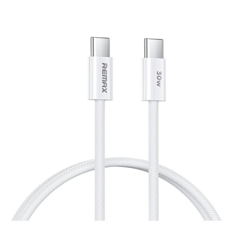 USB KABELIS REMAX RC-C010 USB-C TO USB-C 30W 1.0M BALTAS